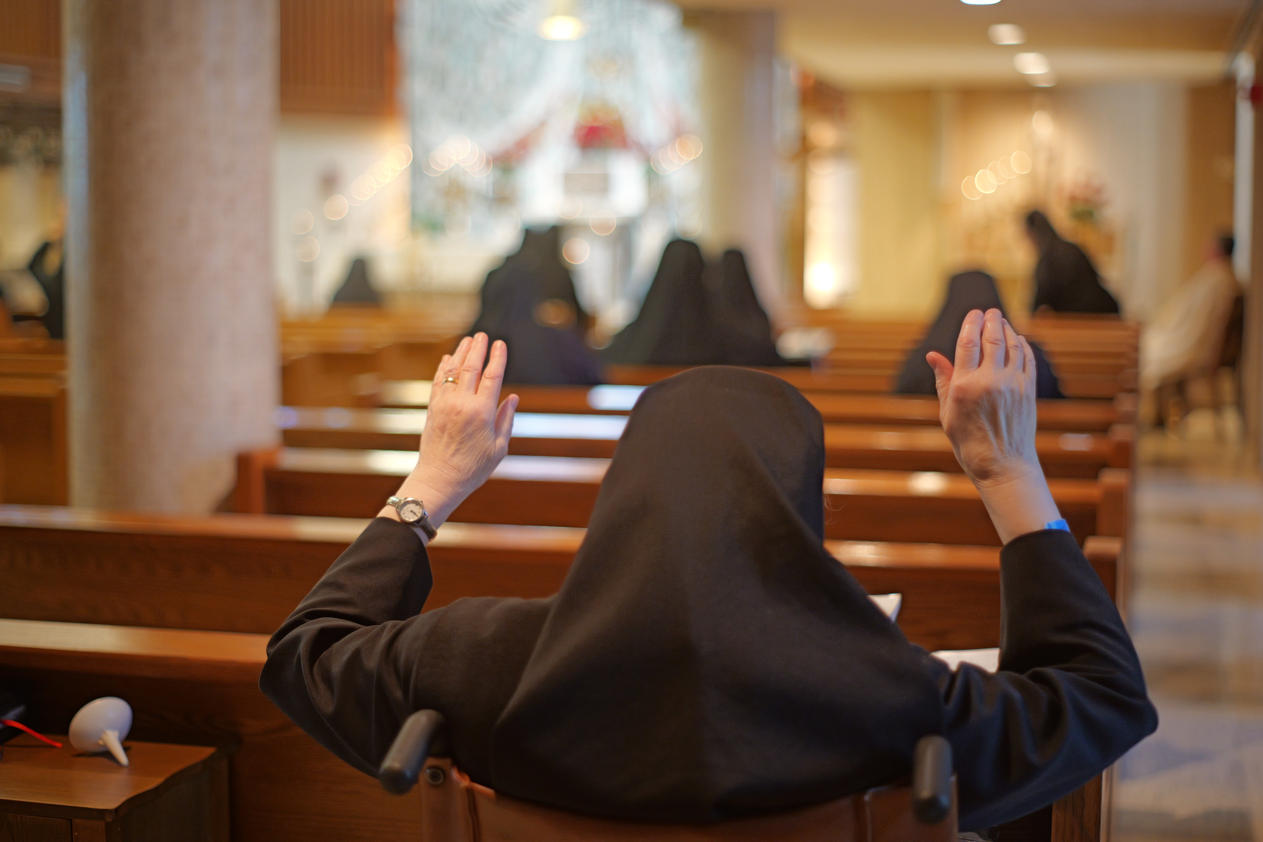 Cross Prayer in chapel | Sisters of St. Francis of the Martyr St. George