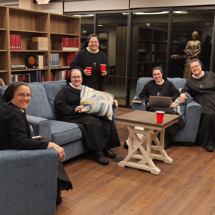 Sisters of St. Francis of the Martyr St. George in new library | FSGM Jubilee