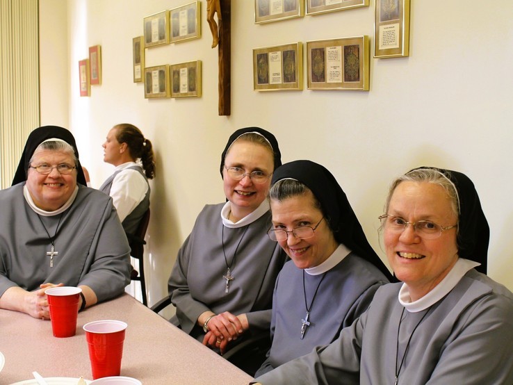Sisters together at picnic