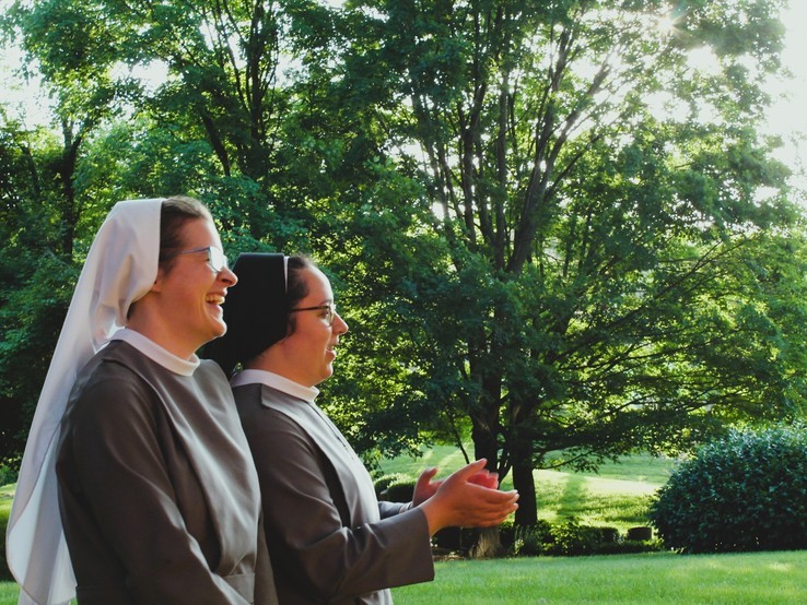 Sisters in backyard, smc and smg