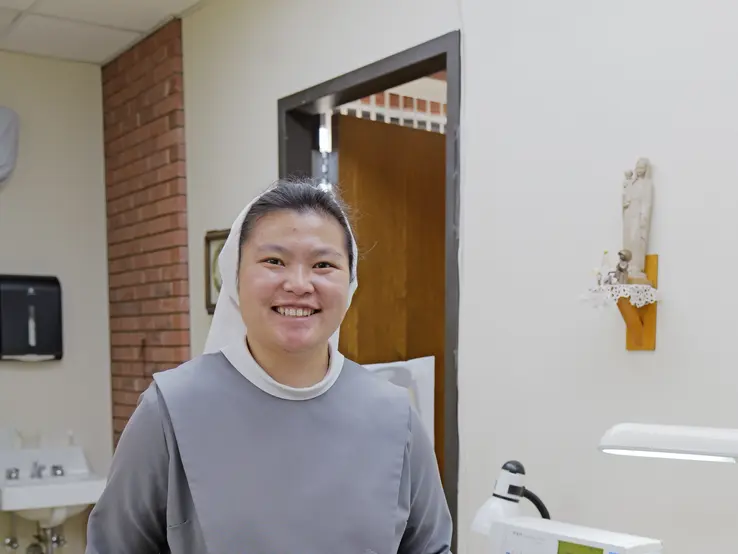 Sr. Stana Maria - sewing room