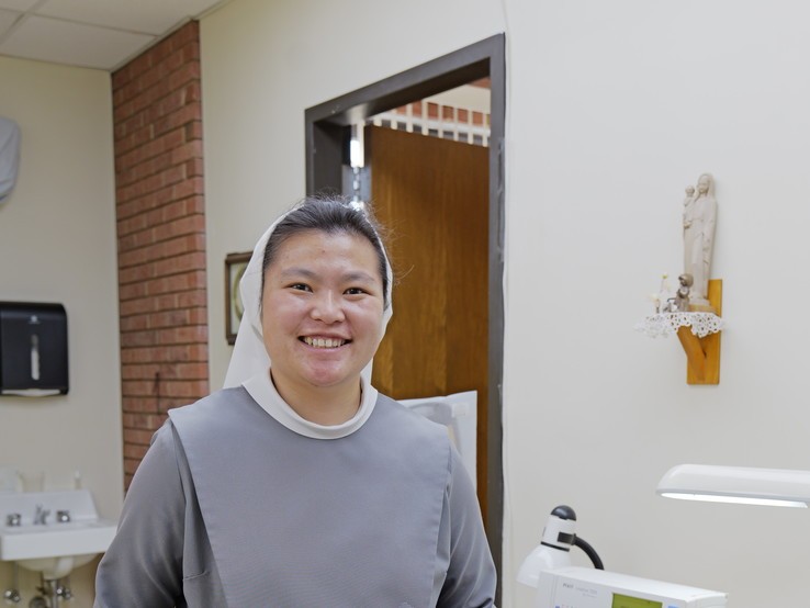 Sr. Stana Maria - sewing room